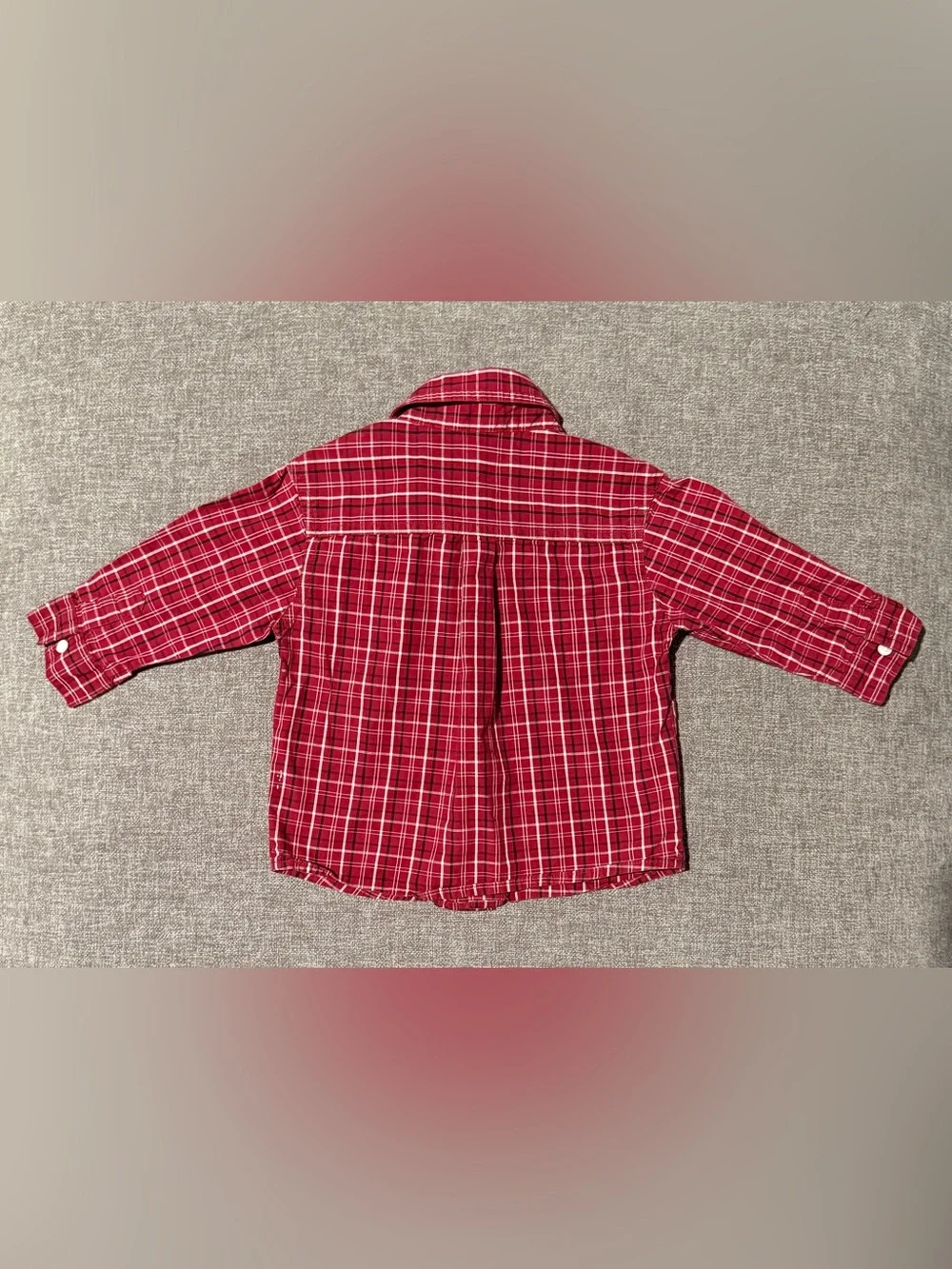 Gymboree Red Plaid Shirt for Baby - Classic Long Sleeve Button Down 12-18m